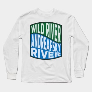 Andreafsky River Wild River wave Long Sleeve T-Shirt